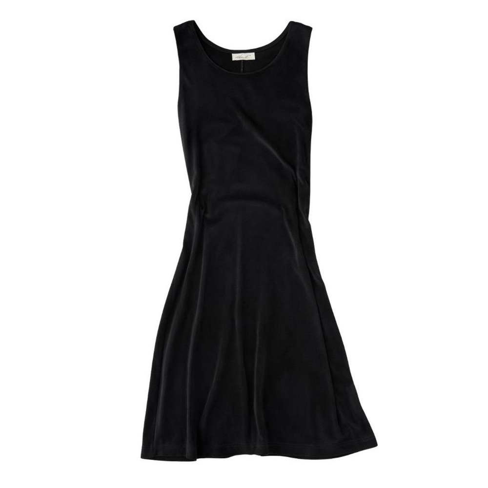 Vintage Black Slinky Shift Dress